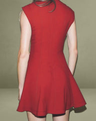 Red Sleeveless A-Line Mini Dress