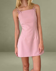 Aketi Mini Dress in Dusky Pink