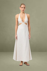 Tahiti Cut Out Halter Dress