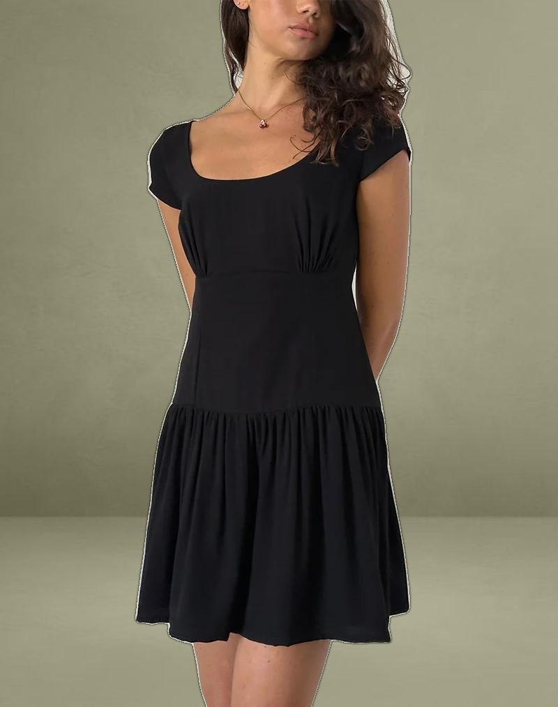 Ohayo Mini Dress in Black