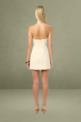 Oyster Trim Mini Dress
