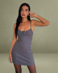 Inila Mini Dress in Tailoring Grey