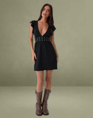 Leisoa Mini Dress in Black