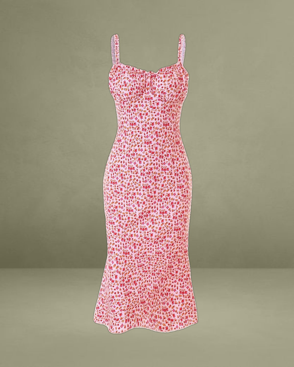 The Frill Trim Floral Cami Dress