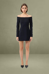 Oyster Long Sleeve Mini Dress