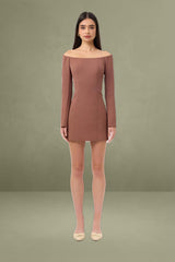 Oyster Long Sleeve Mini Dress
