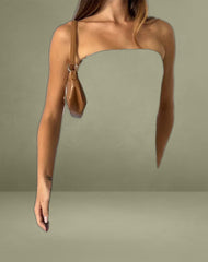 Kevsra Bandeau Mini Dress in Mesh Wiggle Sunset