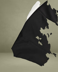 Black Contrasting Strapless A-Line Mini Dress