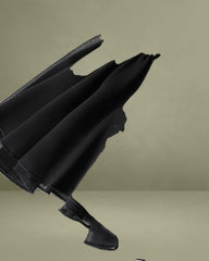 Black V Neck Bell Sleeve Maxi Dress