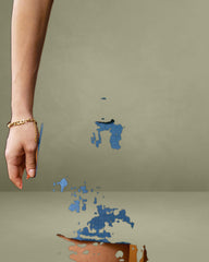 Blue Boat Neck Belted Mini Dress