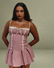 Shirina Dress in Tailoring Dusky Pink