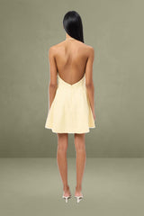 Palm One Shoulder Mini Dress