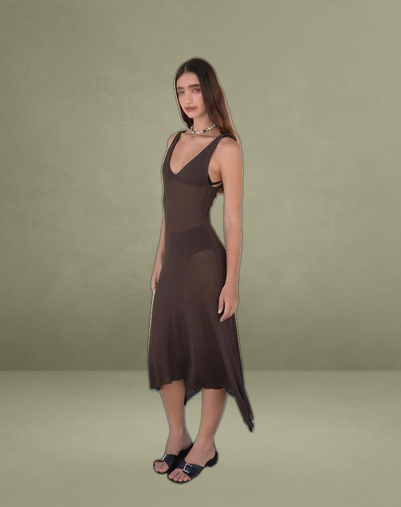 Rabindra Maxi Dress in Brown