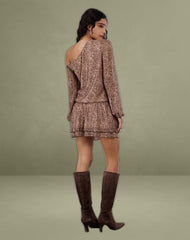 Papinka Dress in Mesh Vintage Paisley Pink