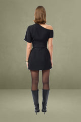 Maria Asymmetric Mini Dress