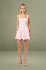 Palm Panel Mini Dress