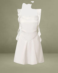 Apricot Square Neck Slip Mini Dress