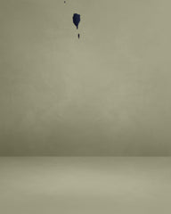 Navy Polka Dot Shirred Midi Dress