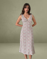Lavisha Midi Dress in Pretty Ditsy