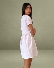 Leshiana Mini Dress in Poplin Light Pink