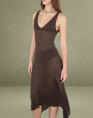 Rabindra Maxi Dress in Brown