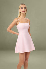 Palm Panel Mini Dress