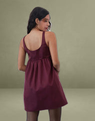 Marona Dress in Dark Berry