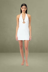 Oyster Trim Mini Dress