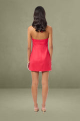 Palm Bead Mini Dress